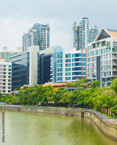 Modern architecture of Singapore river