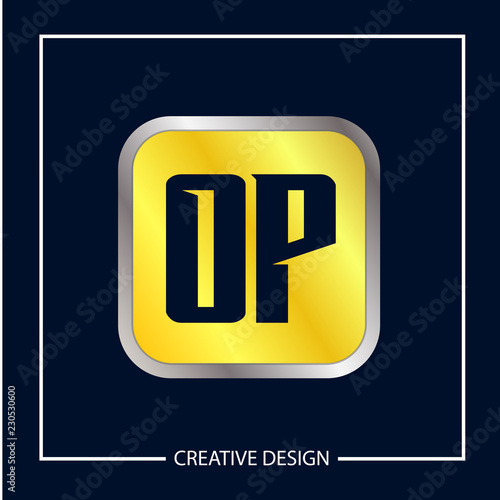 Initial Letter OP Logo Template Design