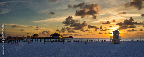 Clearwater Beach at Sunset
