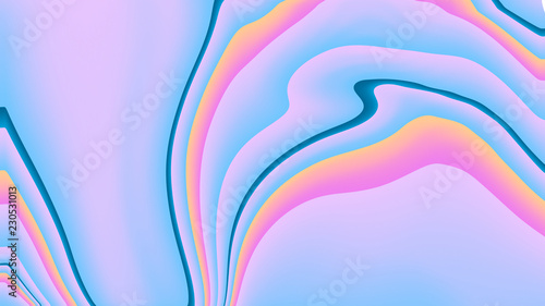 Abstract background with gradient liquify effect. Bright colors
