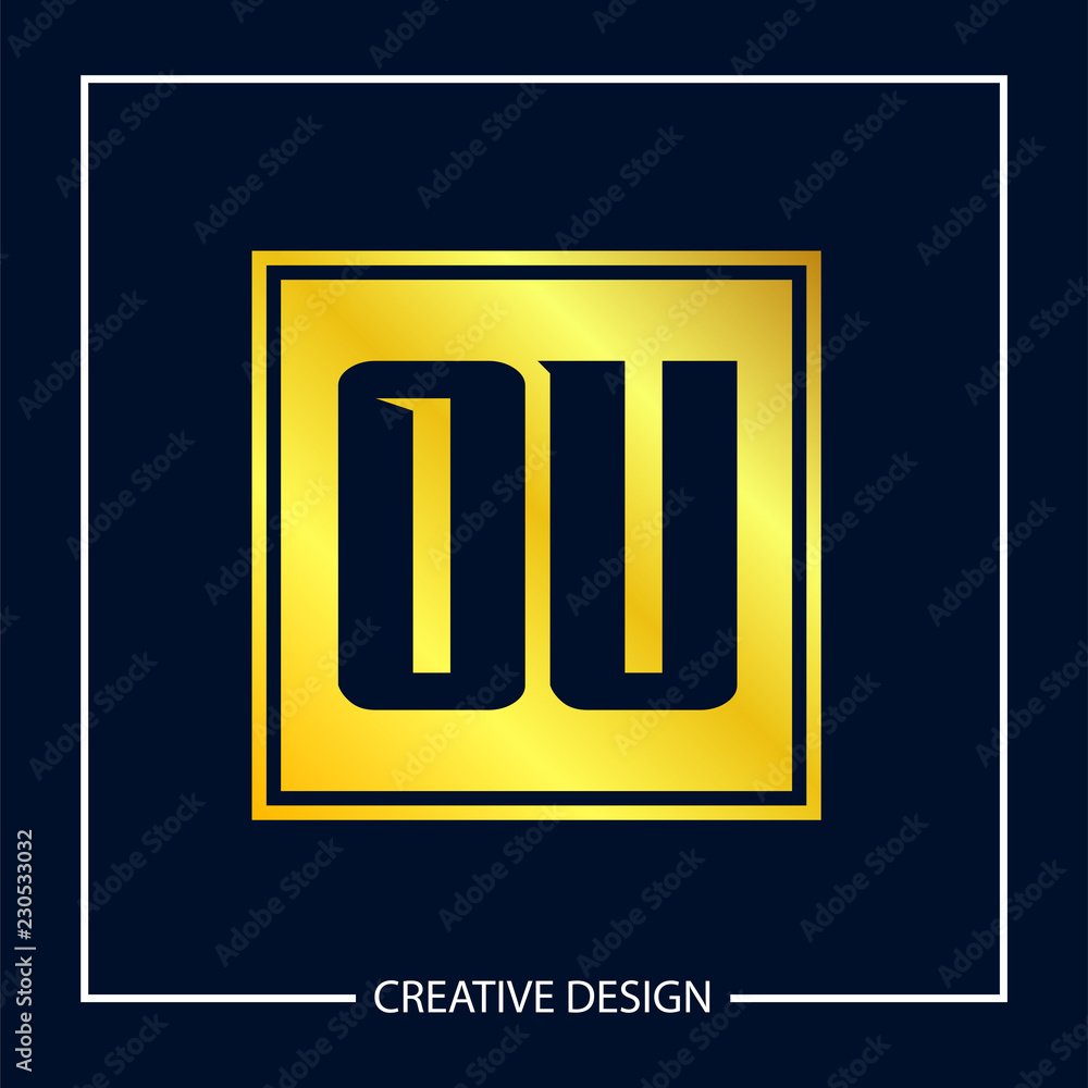 Initial Letter OU Logo Template Design Initial Letter OU Logo Template Design