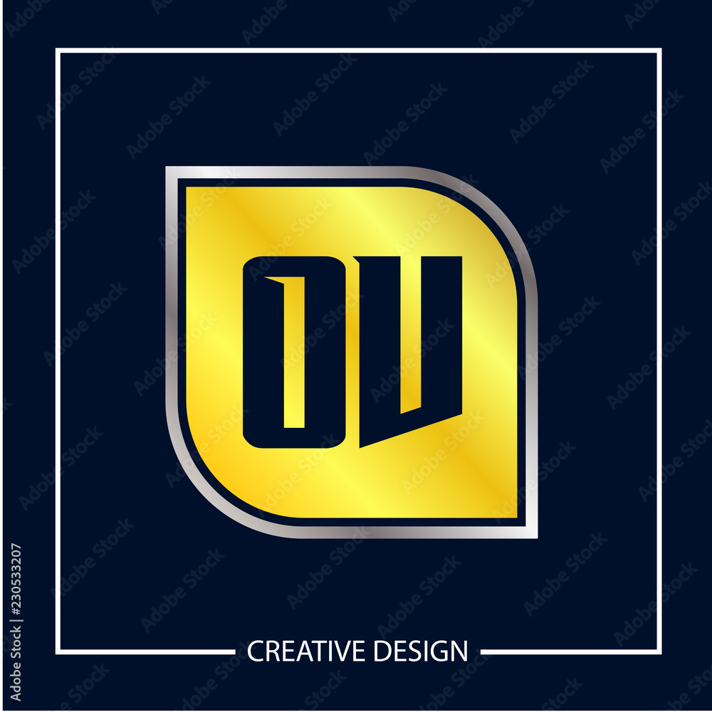 Initial Letter OV Logo Template Design Initial Letter OV Logo Template Design