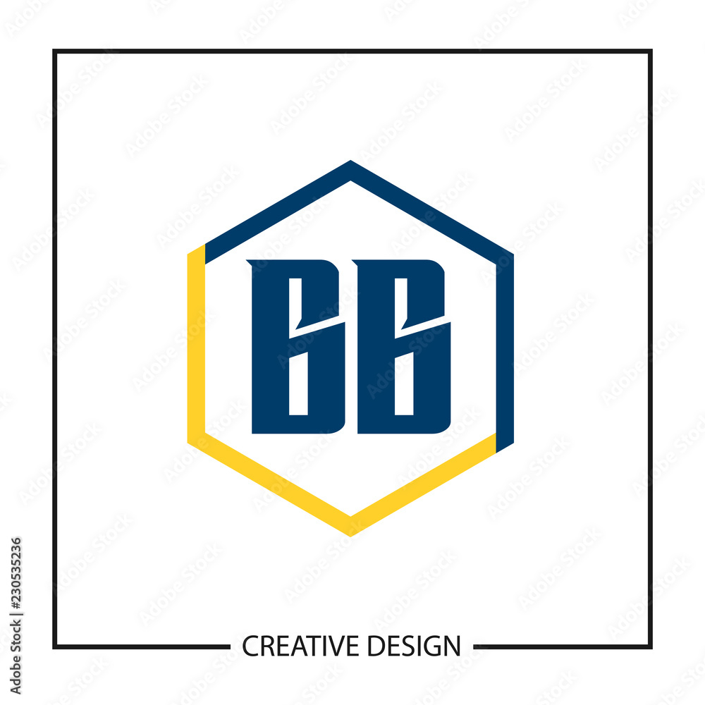 Initial Letter BB Logo Template Design