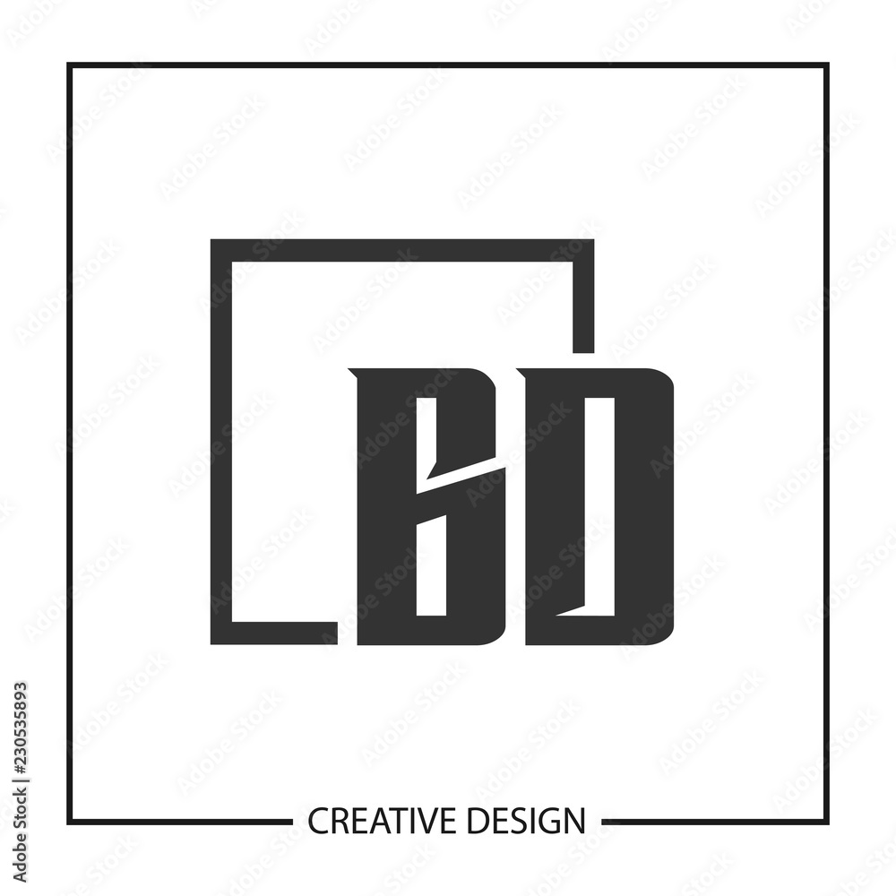 Initial Letter BD Logo Template Design Initial Letter BD Logo Template Design