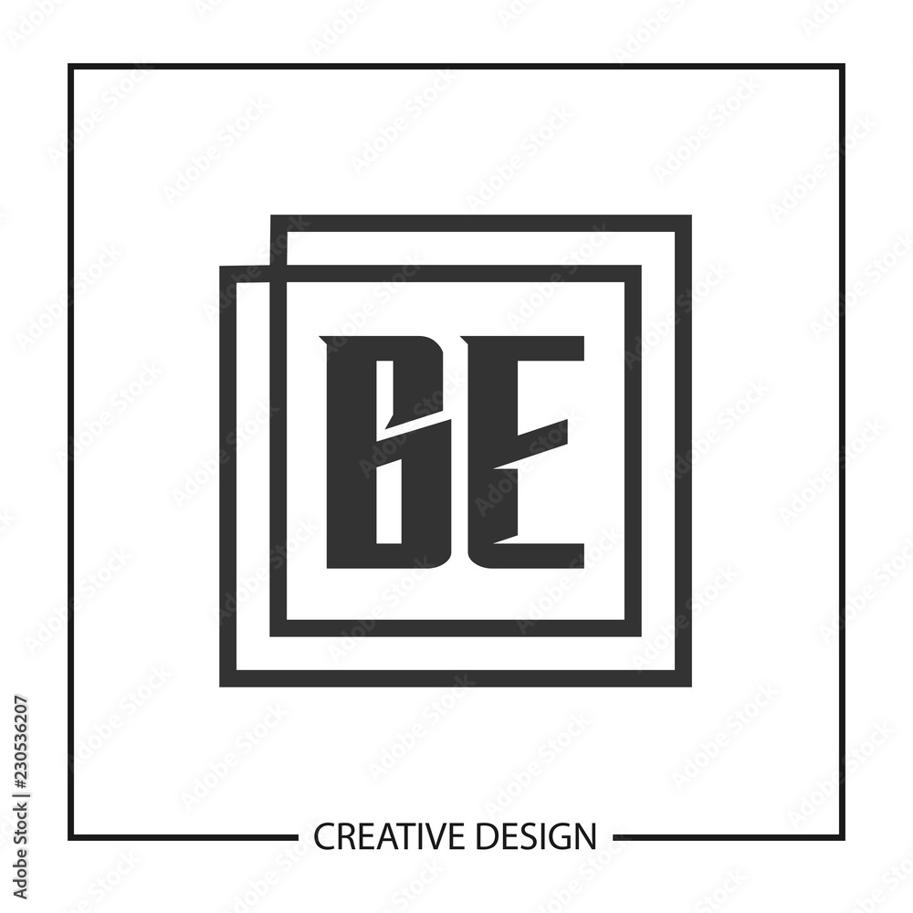 Initial Letter BE Logo Template Design Initial Letter BE Logo Template Design