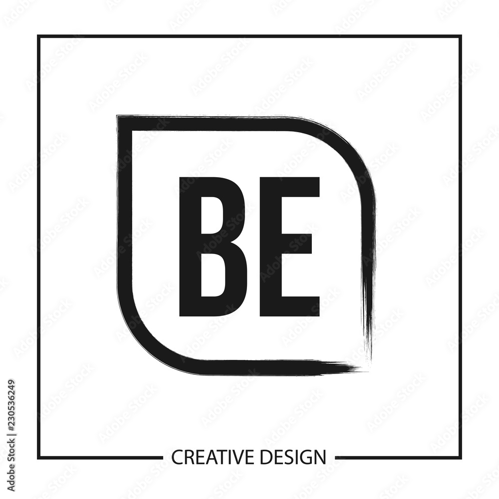 Initial Letter BE Logo Template Design Initial Letter BE Logo Template Design
