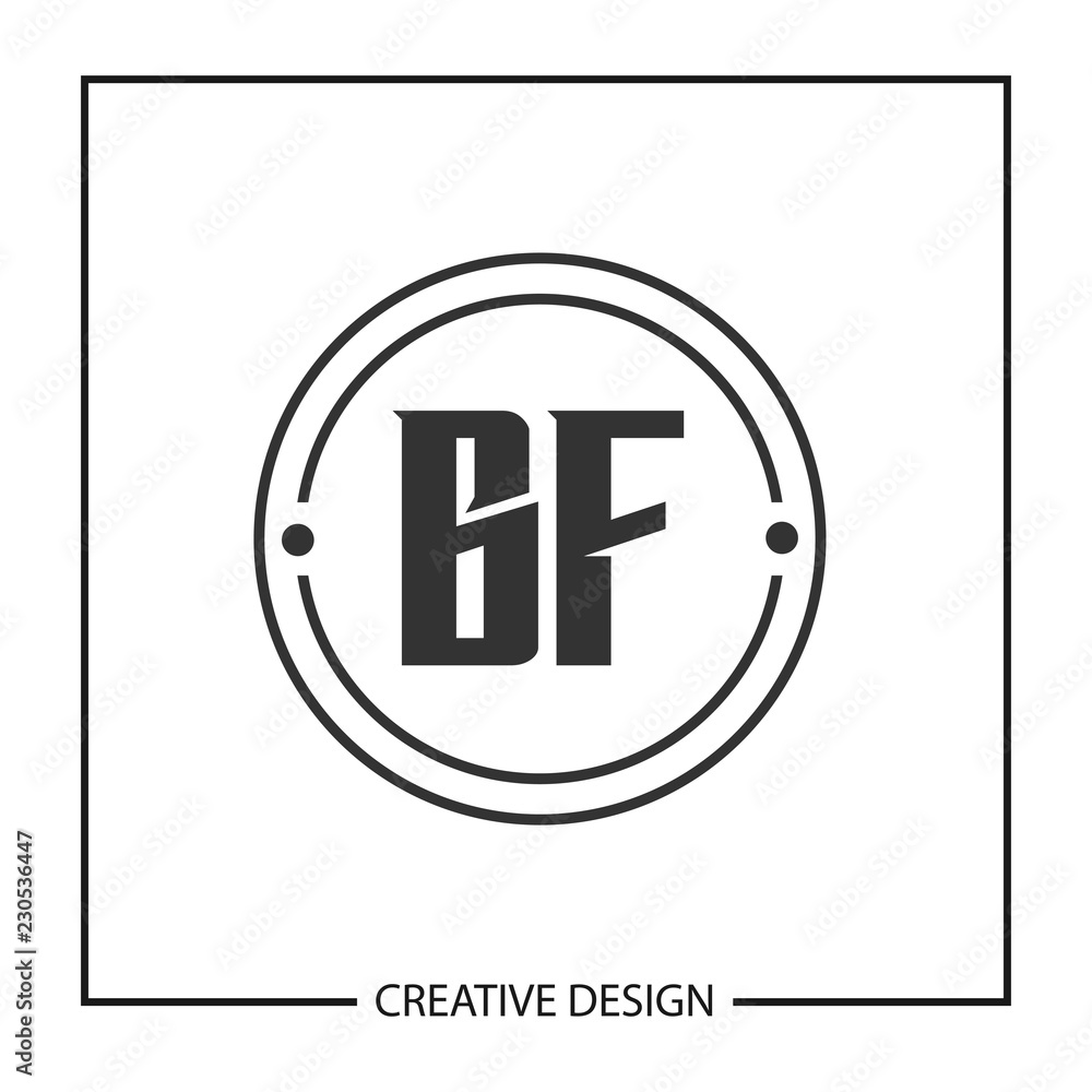 Initial Letter BF Logo Template Design Initial Letter BF Logo Template Design