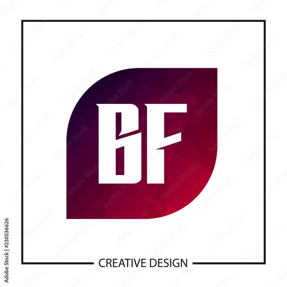 Initial Letter BF Logo Template Design Initial Letter BF Logo Template Design