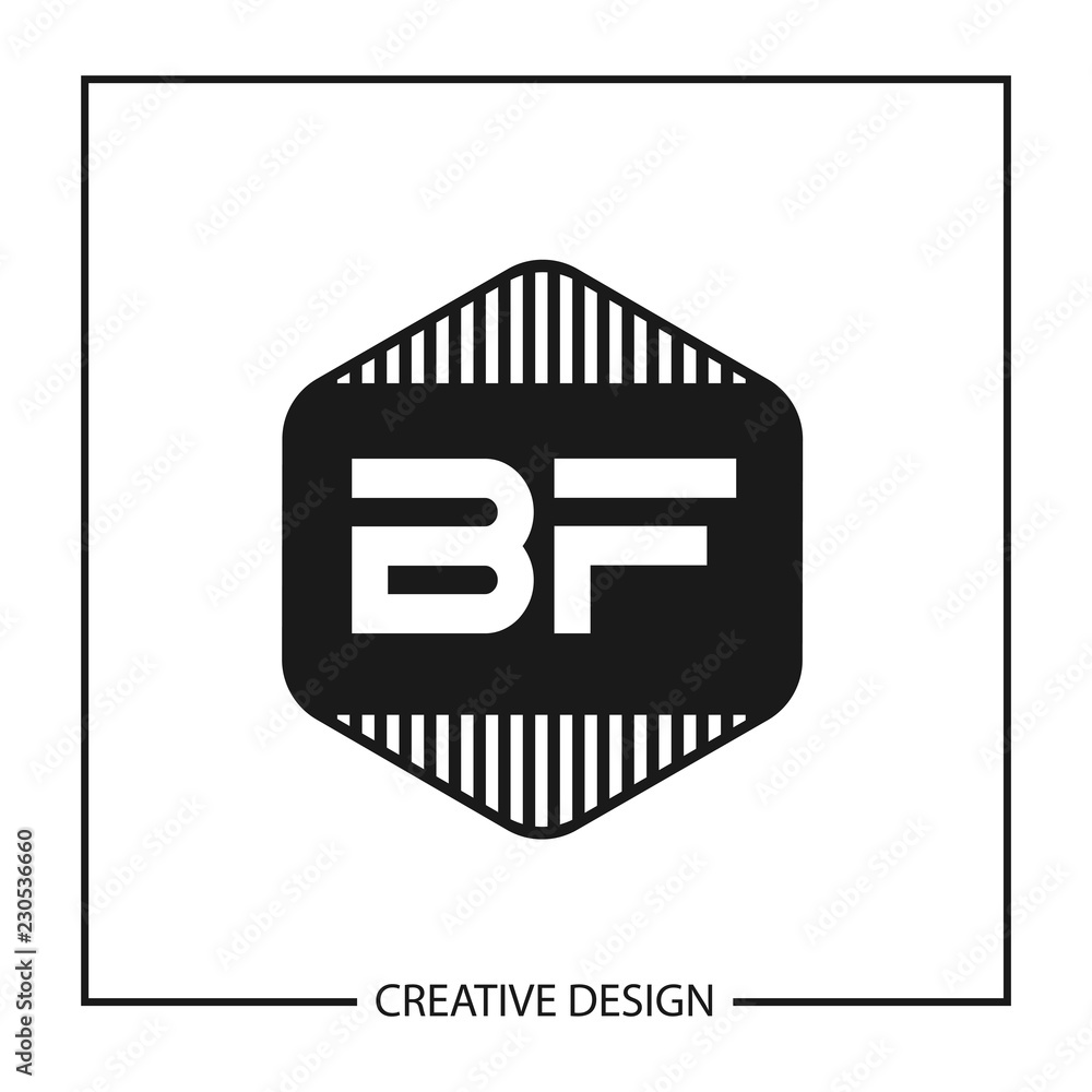 Initial Letter BF Logo Template Design Initial Letter BF Logo Template Design