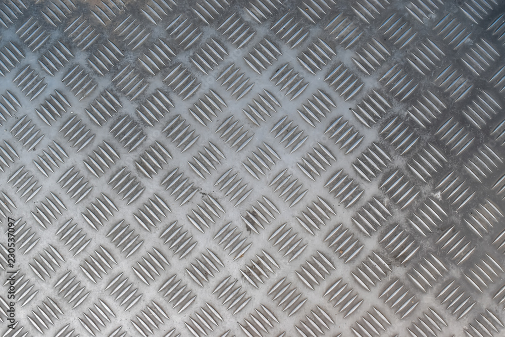 Texture of metal floor plate with diamond pattern. Texture of metal floor plate with diamond pattern.