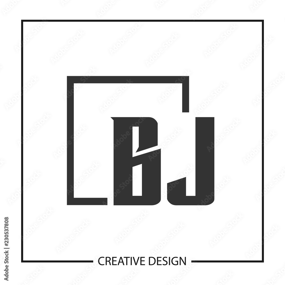 Initial Letter BJ Logo Template Design Initial Letter BJ Logo Template Design