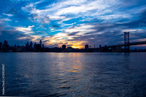 Philadelphia sunset spectacular