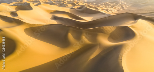 golden sand dunes panorama