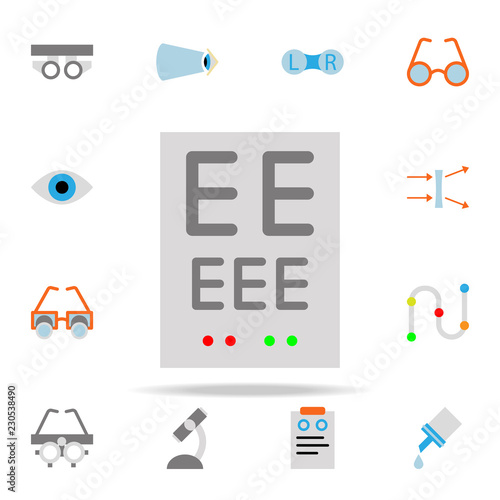 optometry illustration icon. optometry icons universal set for web and mobile