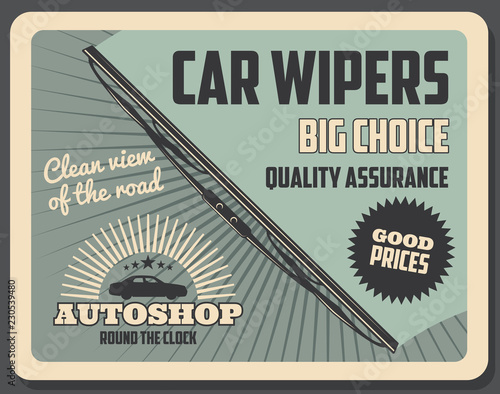 Windshield or car wipers rubber blade