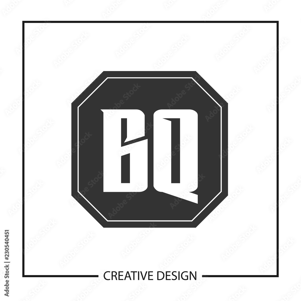 Initial Letter BQ Logo Template Design Initial Letter BQ Logo Template Design