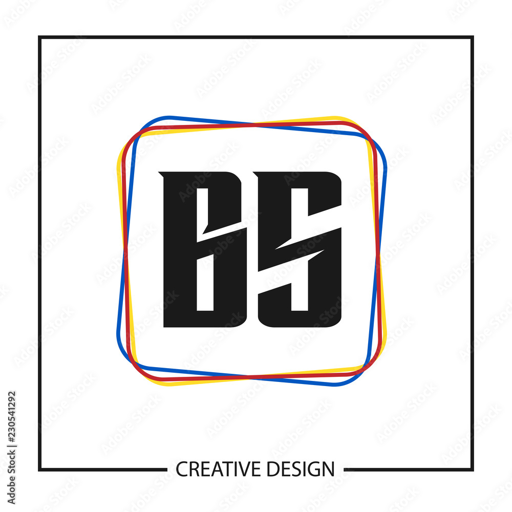 Initial Letter BS Logo Template Design Initial Letter BS Logo Template Design