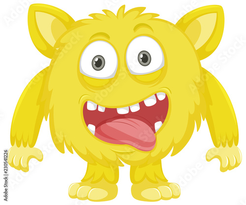 A yellow monster character