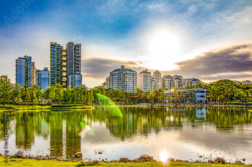 Landscape of Shenzhen Xiangmi Park photo