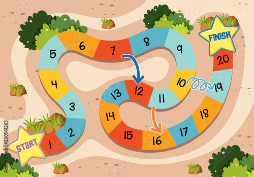 A simple board game template