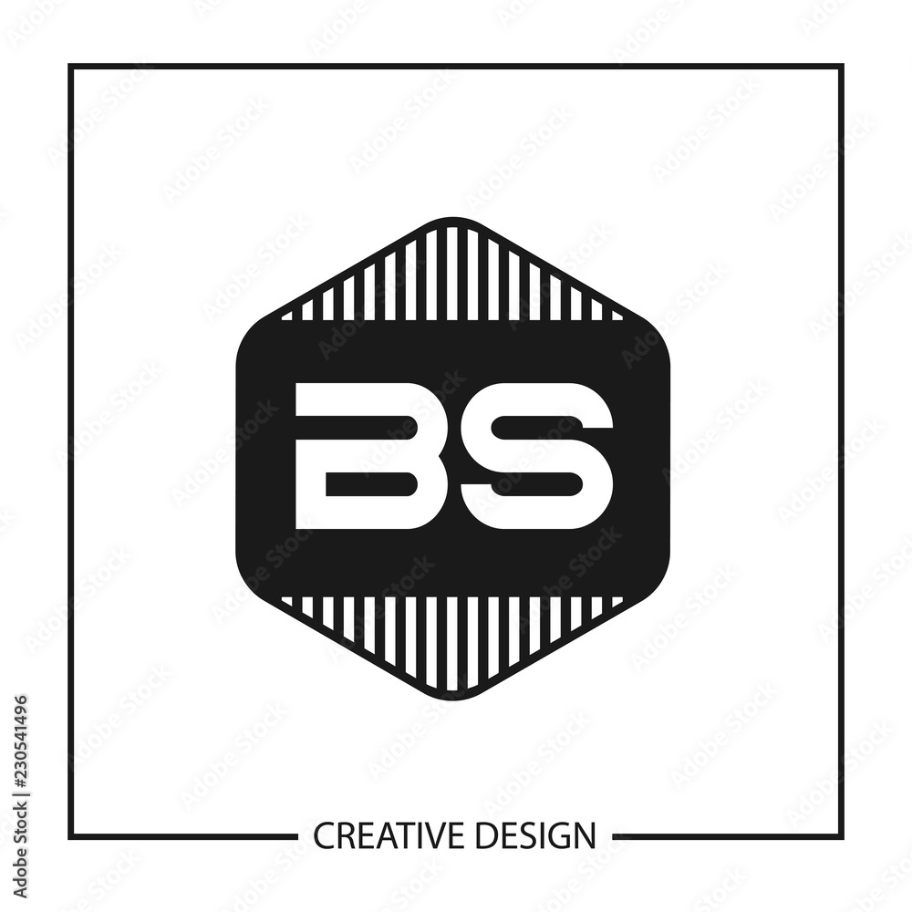 Initial Letter BS Logo Template Design Initial Letter BS Logo Template Design