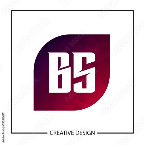 Initial Letter BS Logo Template Design © Scooby