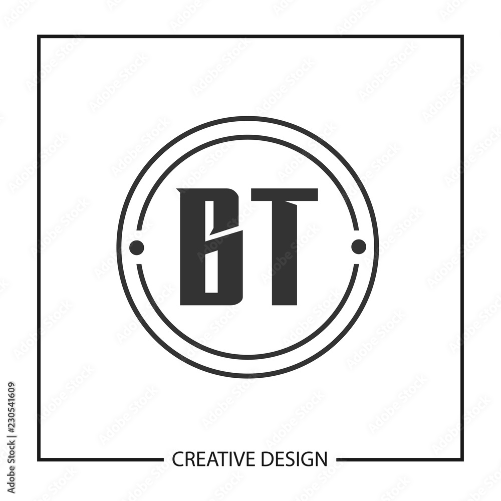 Initial Letter BT Logo Template Design Initial Letter BT Logo Template Design