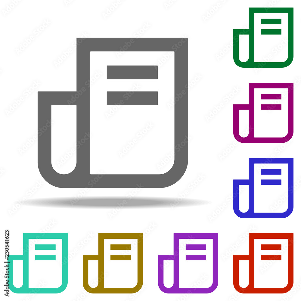 newspaper icon. Elements of web in multi color style icons. Simple icon for websites, web design, mobile app, info graphics newspaper icon. Elements of web in multi color style icons. Simple icon for websites, web design, mobile app, info graphics