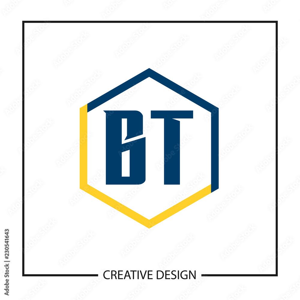Initial Letter BT Logo Template Design Initial Letter BT Logo Template Design