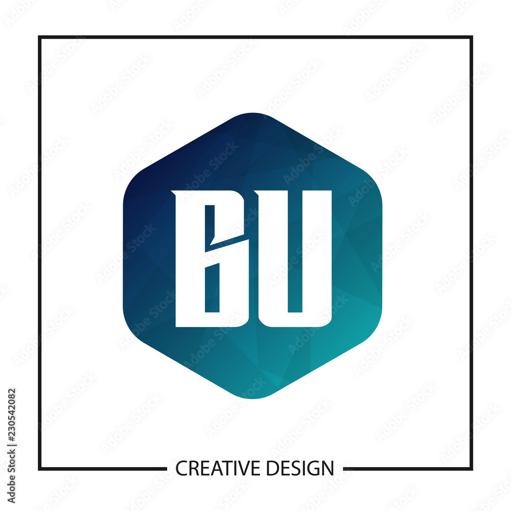 Initial Letter BU Logo Template Design Initial Letter BU Logo Template Design
