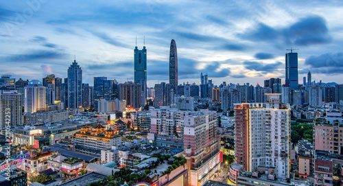 Shenzhen Luohu City Skyline