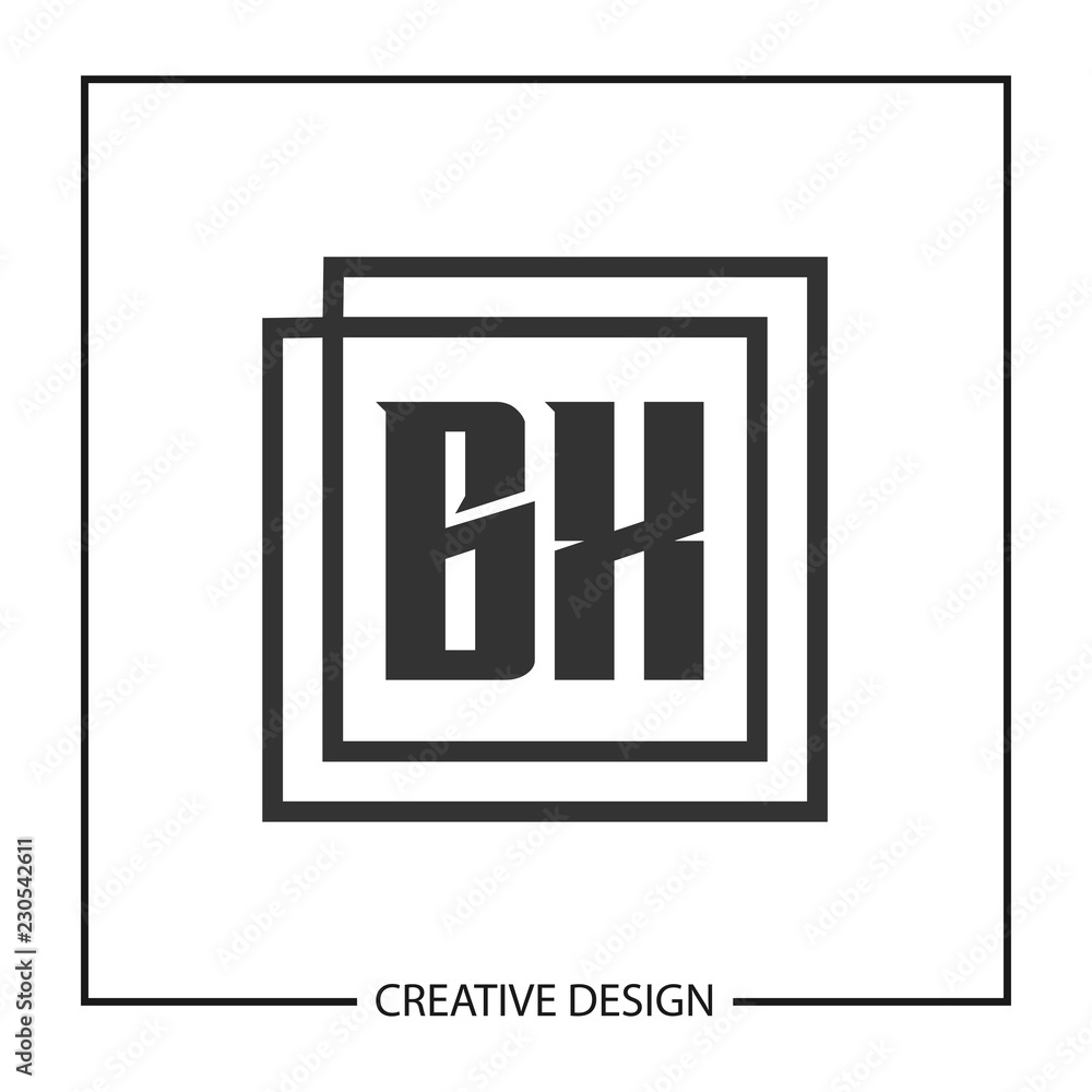 Initial Letter BX Logo Template Design Initial Letter BX Logo Template Design