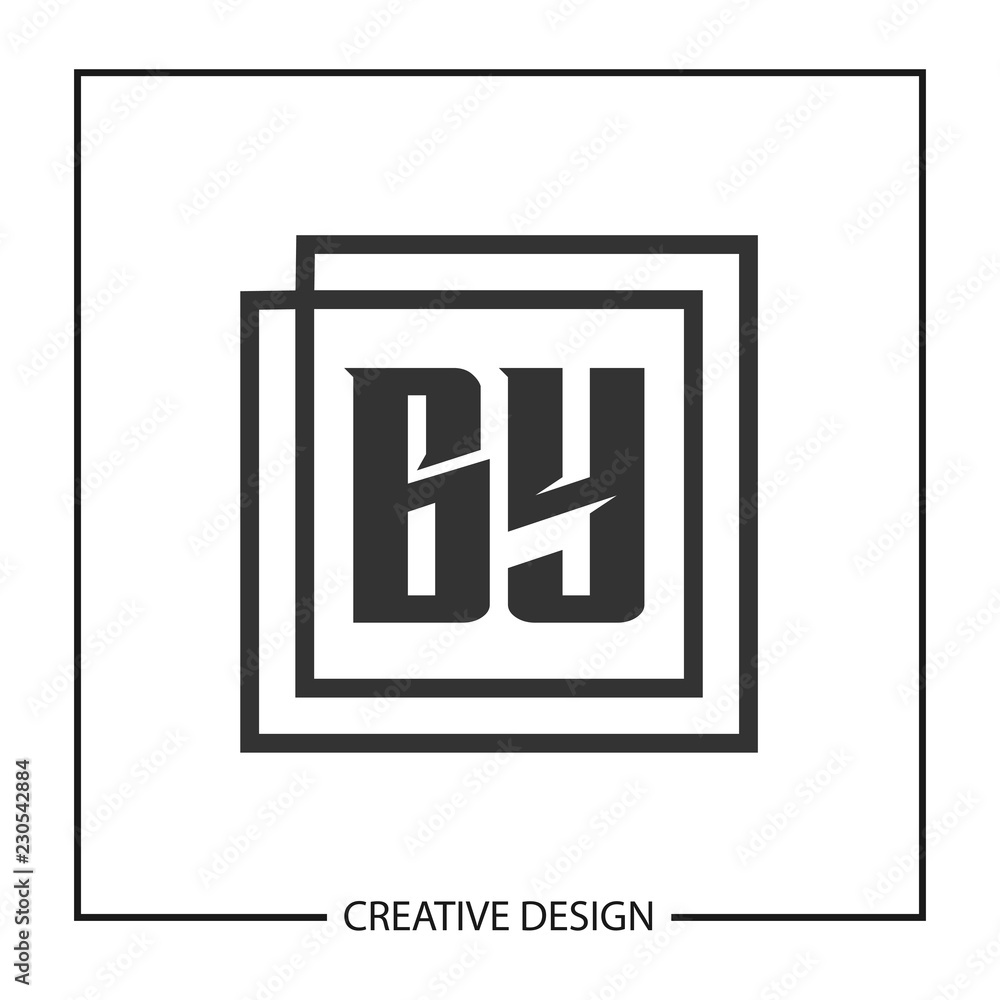 Initial Letter BY Logo Template Design Initial Letter BY Logo Template Design