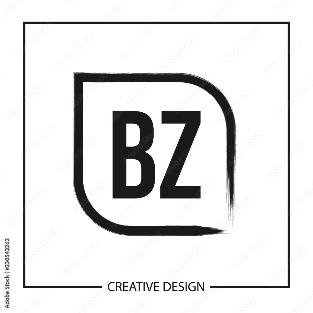 Initial Letter BZ Logo Template Design Initial Letter BZ Logo Template Design