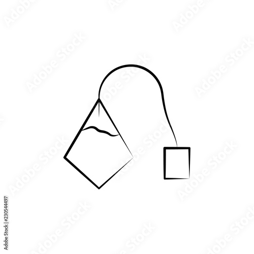 Tea bag icon. Element of tea icon for mobile concept and web apps. Hand drawn Tea bag icon can be used for web and mobile