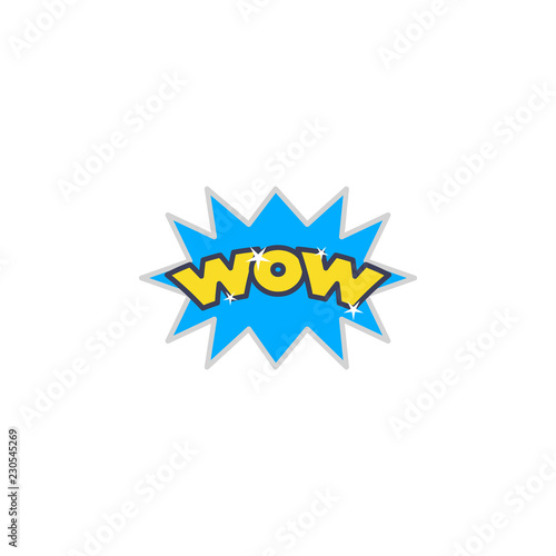 Excited, wow sticker icon. Element of photo stickers icon for mobile concept and web apps. Sticker Excited, wow icon can be used for web and mobile