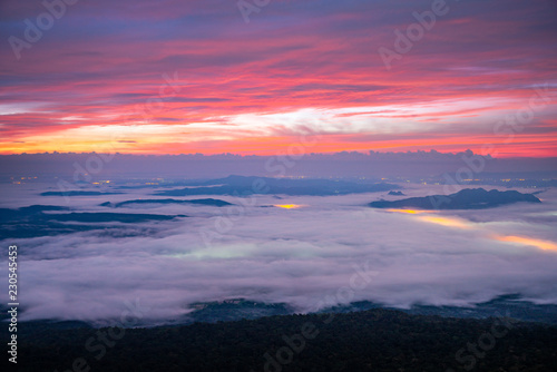 Beautiful landscape with mist © Niyada
