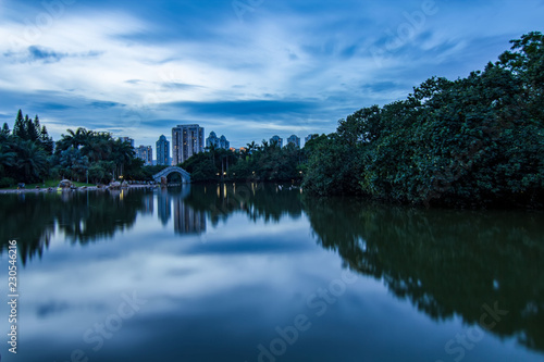 Nightscape of Shenzhen Litchi Park