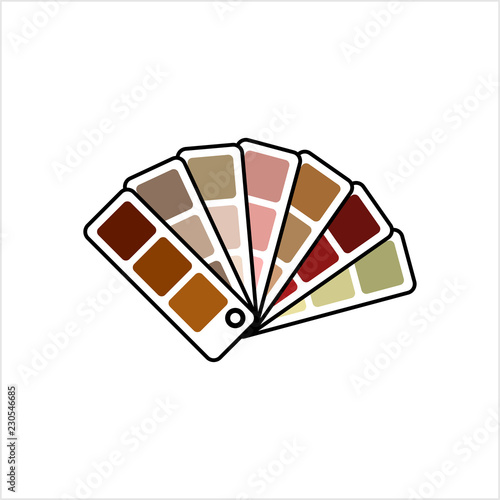 Color Sample Fan Card Icon