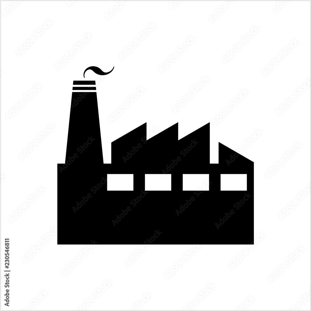Obraz premium Factory Icon, Industries Icon