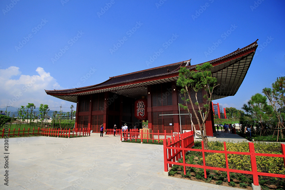 CHIANG MAI, THAILAND - OCT 6, 2018: Modern of japan's architecture The name is 