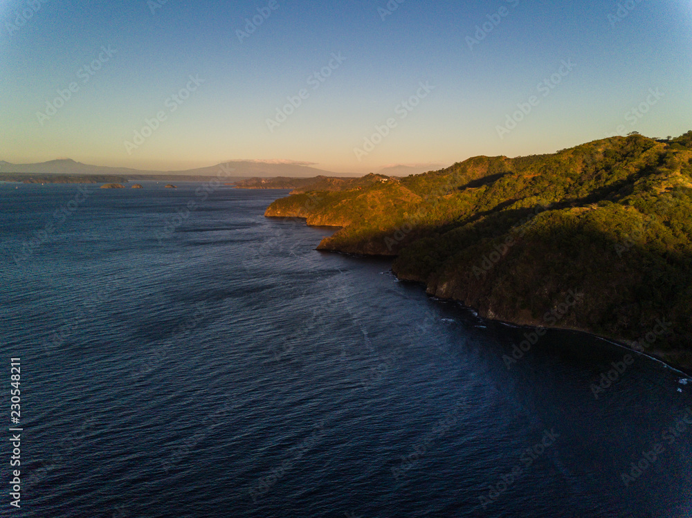 Aerial drone photo of the Pacific Ocean meeting the coastline of Costa Rica Aerial drone photo of the Pacific Ocean meeting the coastline of Costa Rica