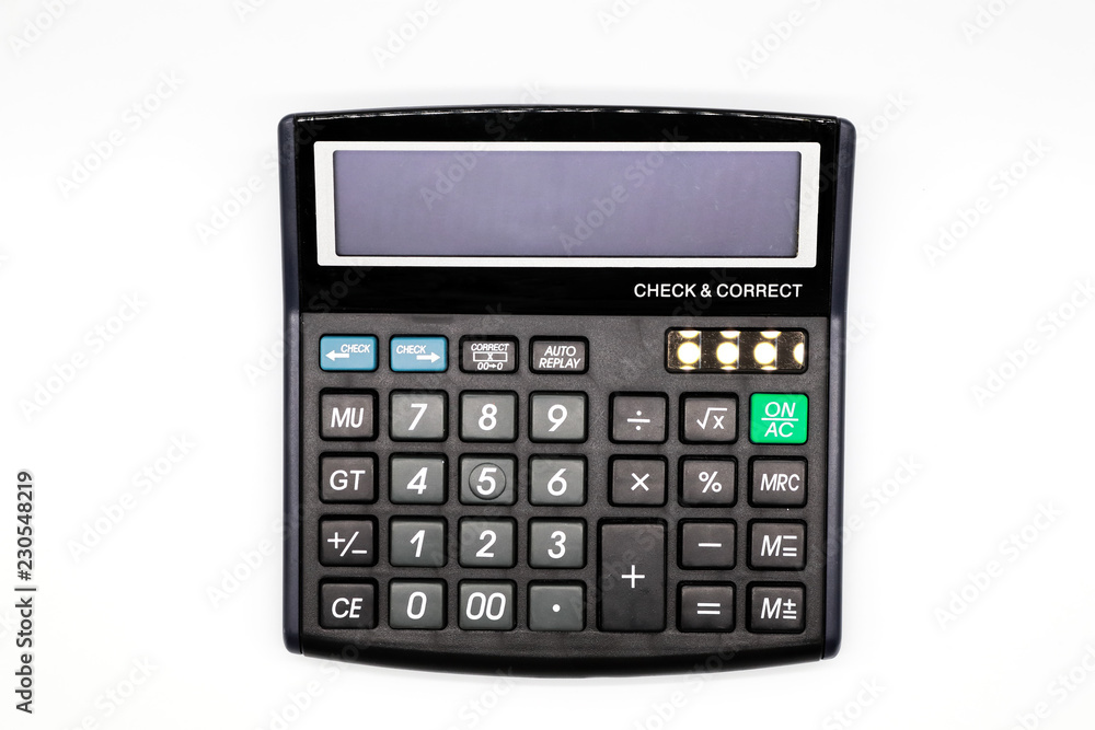 calculator isolated and white background calculator isolated and white background