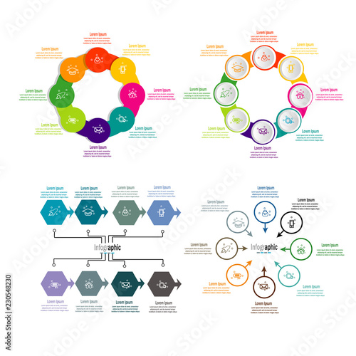 infographic element template vector