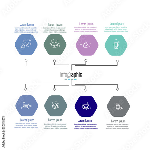 infographic element template vector
