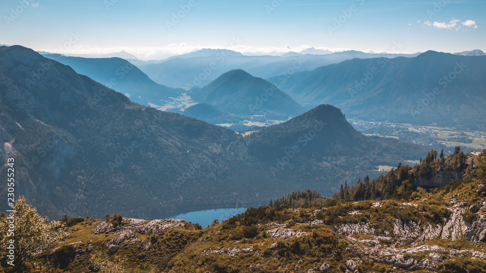 Beautiful alpine view at the Loser summit-Altaussee-Steiermark-Austria