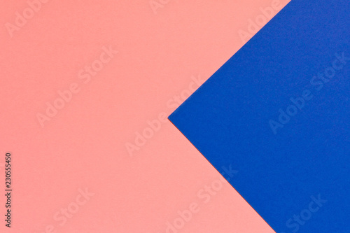Pink blue background texture colored paper. Trendy colors for design. Abstract geometric background