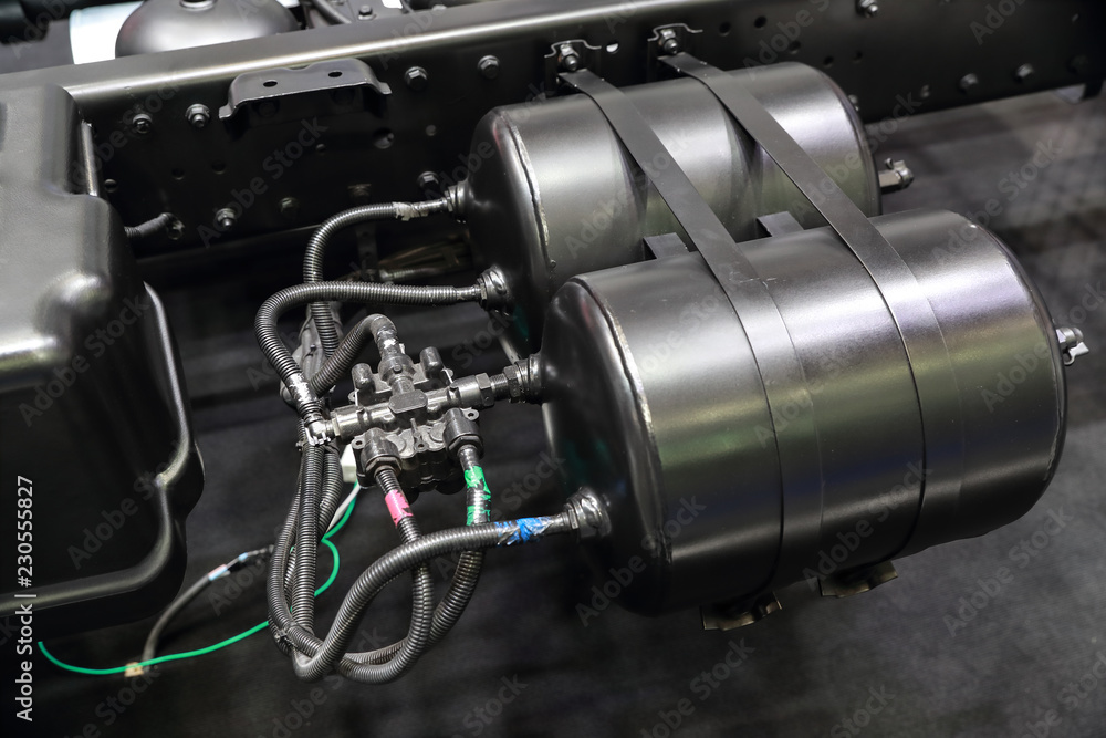 new diesel truck engine close up new diesel truck engine close up