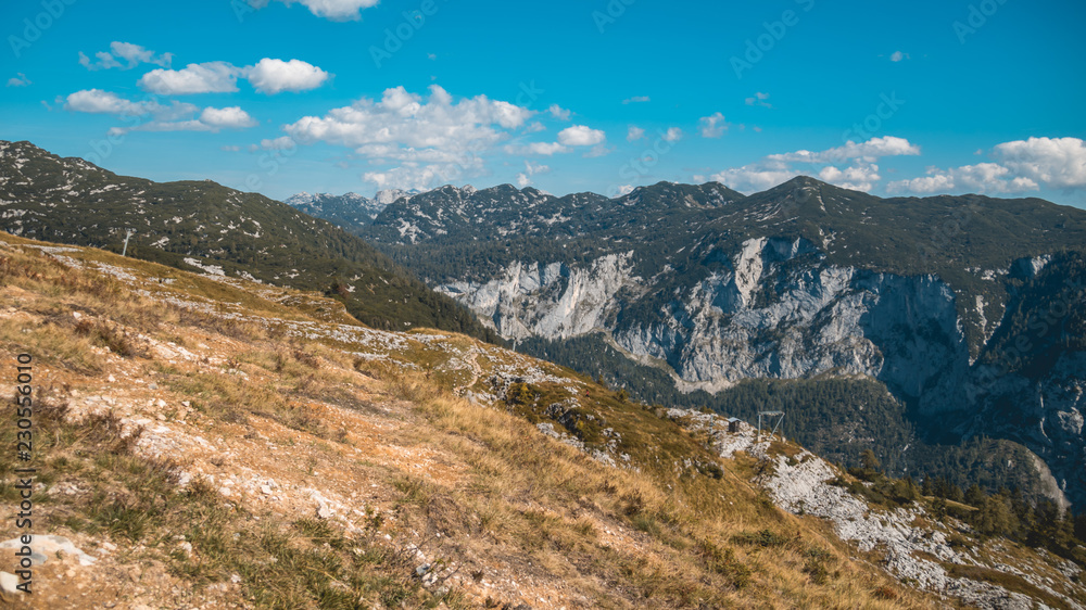Beautiful alpine view at the Loser summit-Altaussee-Steiermark-Austria