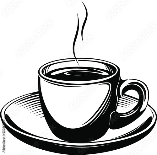Vector image of a coffee cup.